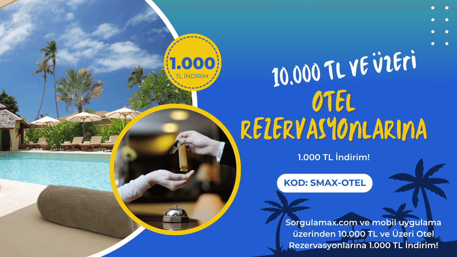 Otel Rezervasyonlarında 1.000 TL İndirim Fırsatı